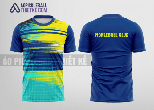 Mẫu áo chơi pickleball CLB Huyện Thạch Thất màu xanh dương thiết kế chất lượng PB90