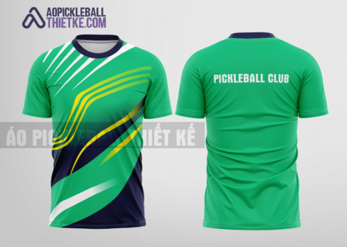 Mẫu áo đồng phục bóng cầu CLB Tiền Giang màu xanh ngọc thiết kế đẹp PB59