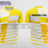 Mẫu áo đồng phục pickleball CLB Khánh Hòa màu vàng thiết kế đẹp PB33