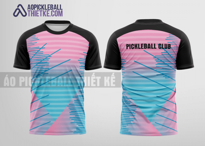 Mẫu áo đồng phục pickleball CLB Quận 4 màu hồng thiết kế tương lai PB98