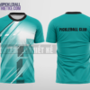 Mẫu áo đồng phục thi đấu pickleball Hà Nội màu xanh ngọc thiết kế đẹp PB1