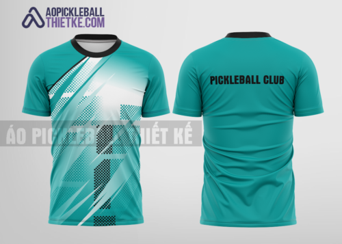 Mẫu áo đồng phục thi đấu pickleball Hà Nội màu xanh ngọc thiết kế đẹp PB1