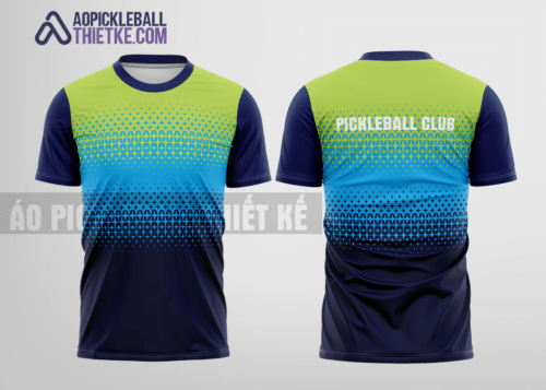 Mẫu áo giải pickleball CLB Huyện Quốc Oai màu xanh nõn chuối tự thiết kế PB88