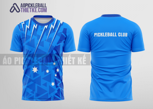 Mẫu áo pickleball CLB Huyện Đan Phượng màu xanh da trời thiết kế nữ PB80