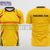 Mẫu áo pickleball CLB Nam Định màu vàng kim loại thiết kế đẳng cấp PB41