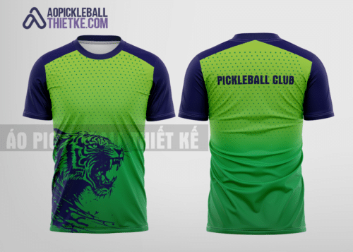 Mẫu áo thể thao pickleball CLB Đắk Lắk màu xanh lá thiết kế thương hiệu PB17