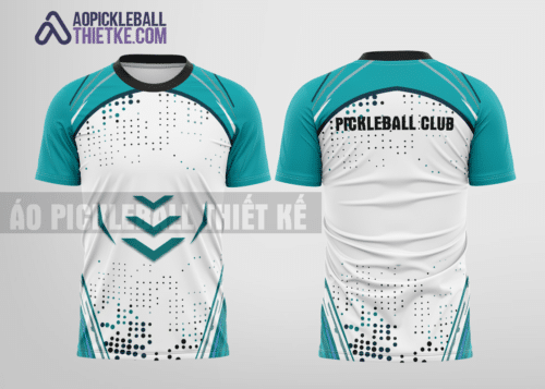 Mẫu áo thể thao pickleball CLB Huyện Gia Lâm màu xanh lơ thiết kế đẹp PB82