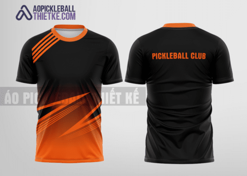 Mẫu áo thể thao pickleball CLB Ninh Bình màu đen thiết kế thương hiệu PB43