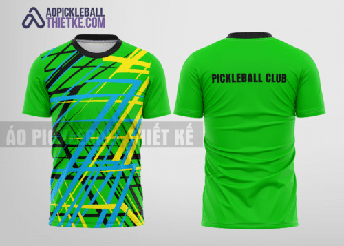 Mẫu áo thể thao pickleball CLB Quận Cầu Giấy màu xanh lá thiết kế thương hiệu PB69