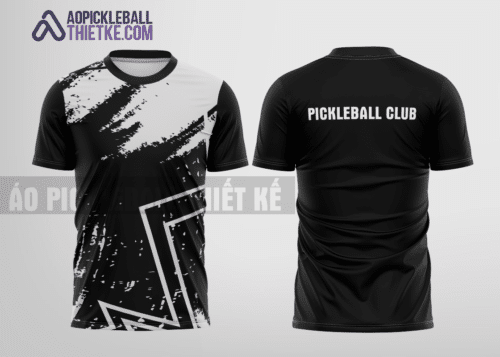 Mẫu áo thể thao pickleball CLB Tp Thủ Đức màu đen thiết kế thương hiệu PB95
