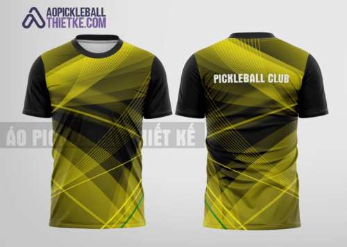 Mẫu áo thi đấu pickleball CLB Huyện Thanh Oai màu vàng thiết kế uy tín PB91