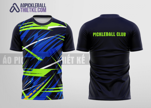 Mẫu áo thun pickleball CLB Quận Hai Bà Trưng màu tím than thiết kế ấn tượng PB71
