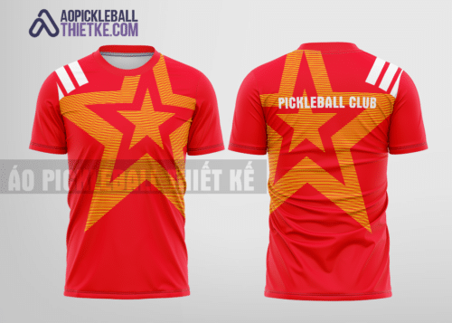 Mẫu quần áo pickleball CLB Bình Dương màu đỏ thiết kế lạ PB9