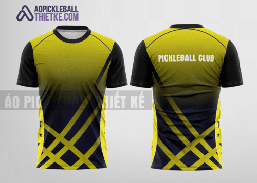 Mẫu quần áo pickleball CLB Gia Lai màu vàng thiết kế cao cấp PB22
