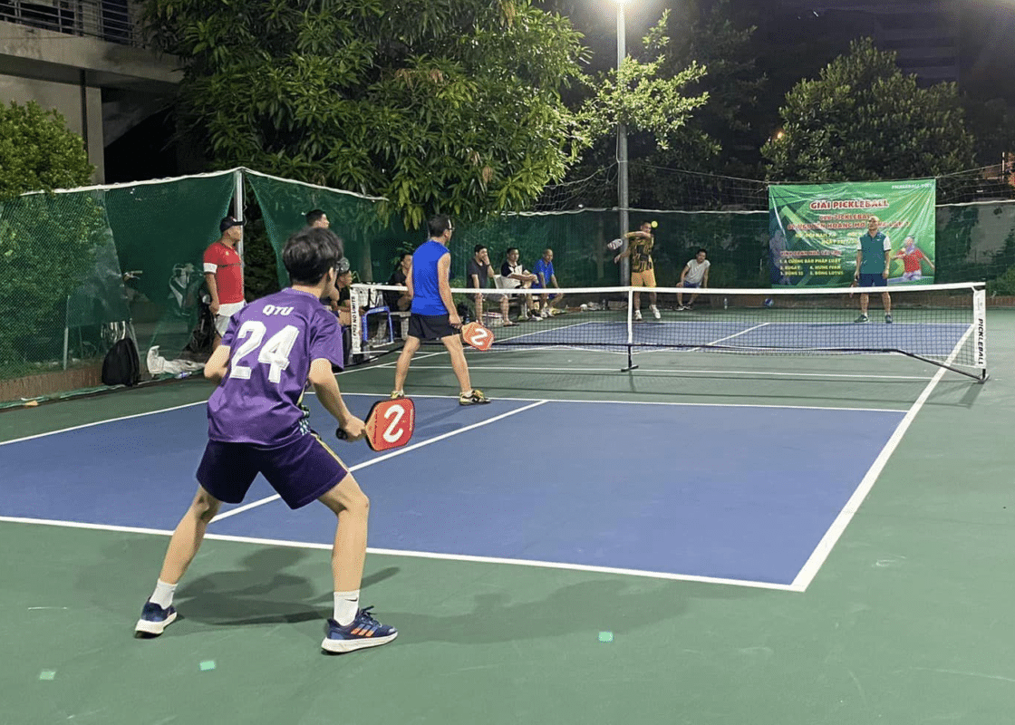 Trận thi đấu thực tế Pickleball