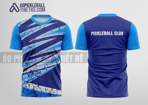 Mẫu áo chơi pickleball CLB Bình Chánh màu xanh da trời thiết kế chất lượng PB168