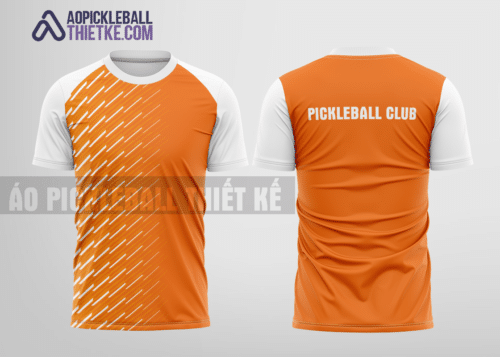 Mẫu áo chơi pickleball CLB Châu Thành A màu da cam thiết kế giá rẻ PB233