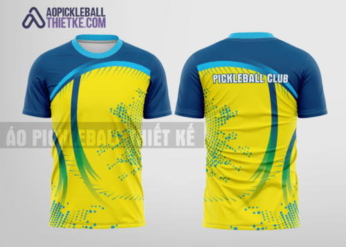 Mẫu áo chơi pickleball CLB Huyện Nhà Bè màu vàng thiết kế chất lượng PB116