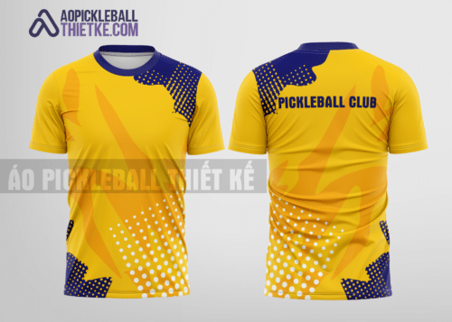 Mẫu áo đánh bóng xốp CLB Bình Gia màu vàng thiết kế sáng tạo PB170