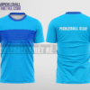 Mẫu áo đồng phục pickleball CLB Bến Cầu màu xanh da trời thiết kế đẹp PB163
