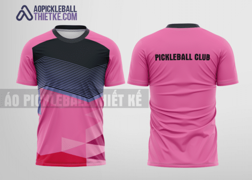 Mẫu áo giải pickleball CLB Bình Thạnh màu hồng thiết kế chất lượng PB179