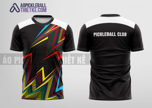 Mẫu áo giải pickleball CLB Cư M'gar màu đen thiết kế chất lượng PB257