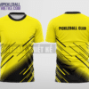 Mẫu áo thể thao pickleball CLB Bát Xát màu vàng thiết kế đẹp PB160