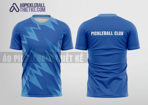 Mẫu áo thể thao pickleball CLB Đam Rông màu xanh biển thiết kế thương hiệu PB277