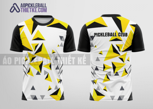 Mẫu áo thi đấu pickleball CLB A Lưới màu vàng thiết kế uy tín PB117