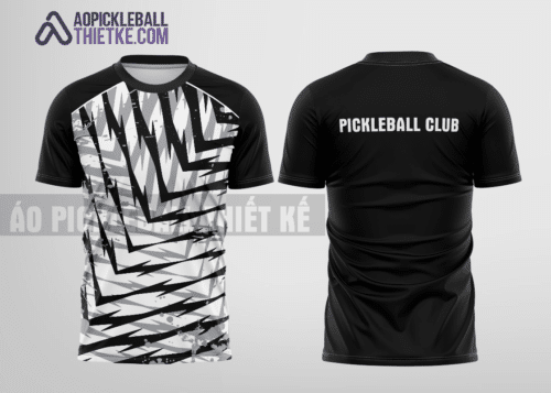 Mẫu áo thi đấu pickleball CLB Bảo Lâm màu đen thiết kế tốt nhất PB156