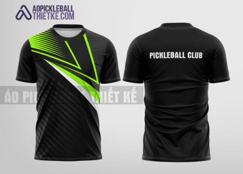 Mẫu áo thi đấu pickleball CLB Đắk Song màu đen thiết kế uy tín PB273