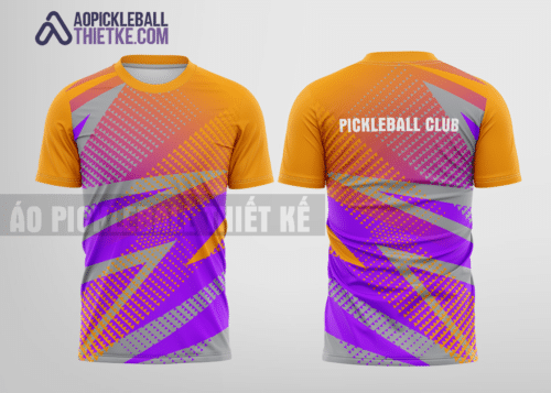 Mẫu áo thi đấu pickleball CLB Quận 11 màu cam thiết kế tốt nhất PB104