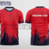 Mẫu áo thun pickleball CLB Bến Cát màu đỏ thiết kế may đẹp PB162