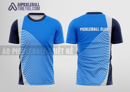 Mẫu áo thun pickleball CLB Buôn Ma Thuột màu xanh da trời thiết kế may đẹp PB188