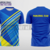 Mẫu áo thun pickleball CLB Quận Tân Bình màu xanh dương thiết kế may đẹp PB110