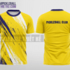 Mẫu đồng phục pickleball CLB Chợ Đồn màu vàng thiết kế chính hãng PB237