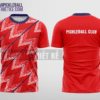 Mẫu quần áo pickleball CLB Cầu Giấy màu đỏ thiết kế lạ PB217