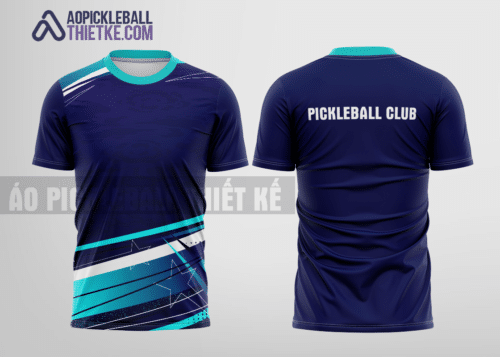 Mẫu quần áo pickleball CLB Đăk Hà màu tím than thiết kế lạ PB269