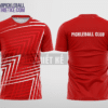 Mẫu quần áo pickleball CLB Di Linh màu đỏ thiết kế cao cấp PB282