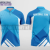 Mẫu áo cài cúc thi đấu pickleball CLB Vụ Bản màu xanh da trời thiết kế chính hãng PL285
