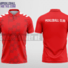 Mẫu áo có cổ chơi pickleball CLB Tân Biên màu đỏ thiết kế sáng tạo PL141