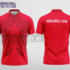 Mẫu áo polo pickleball CLB Quan Sơn màu đỏ thiết kế chất lượng PL88