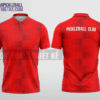 Mẫu áo polo pickleball CLB Yên Bình màu đỏ thiết kế sáng tạo PL296