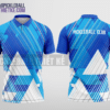 Mẫu áo thể thao có cổ pickleball CLB Thanh Oai màu xanh biển thiết kế may đẹp PL185