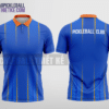 Mẫu áo thể thao polo pickleball CLB Trần Đề màu xanh biển thiết kế ấn tượng PL224