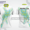 Mẫu áo cổ trụ pickleball CLB Trung Liệt màu xanh nõn chuối thiết kế ấn tượng PL831